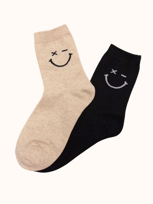 Sketch Smile Socks Set