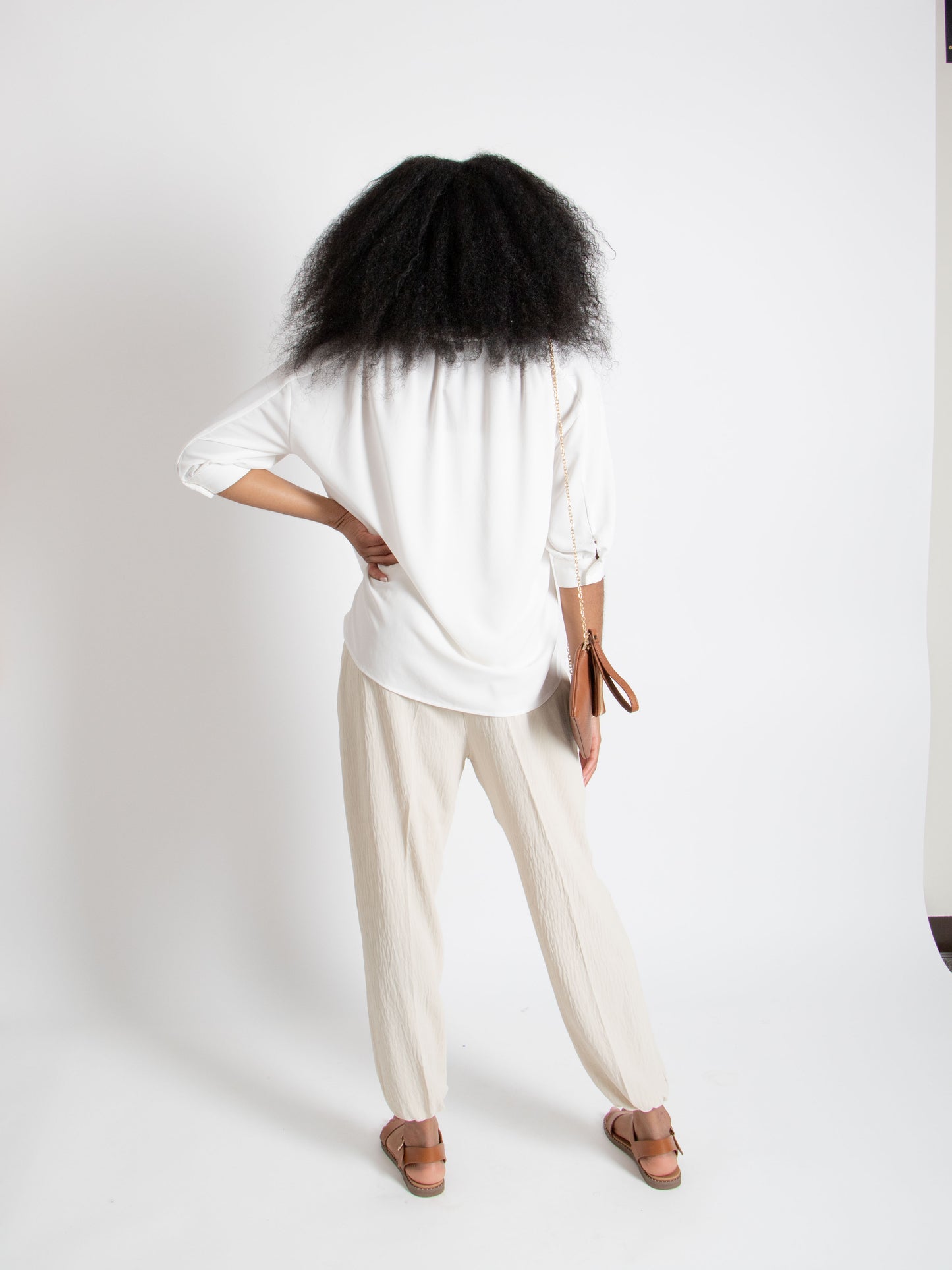 Basic Collar 3/4 Blouse
