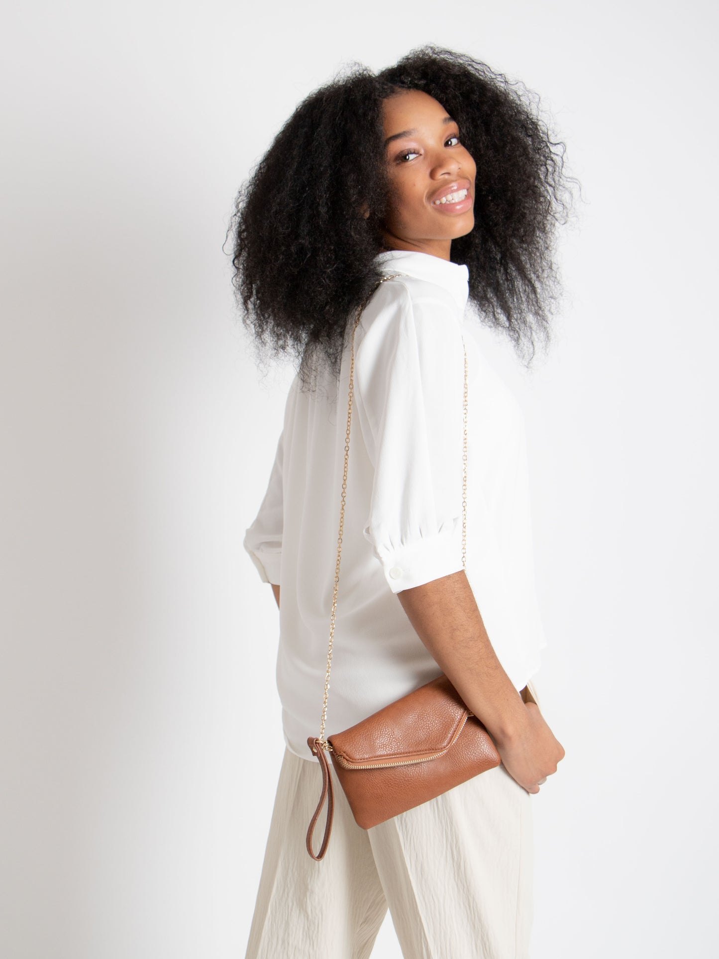 Basic Collar 3/4 Blouse