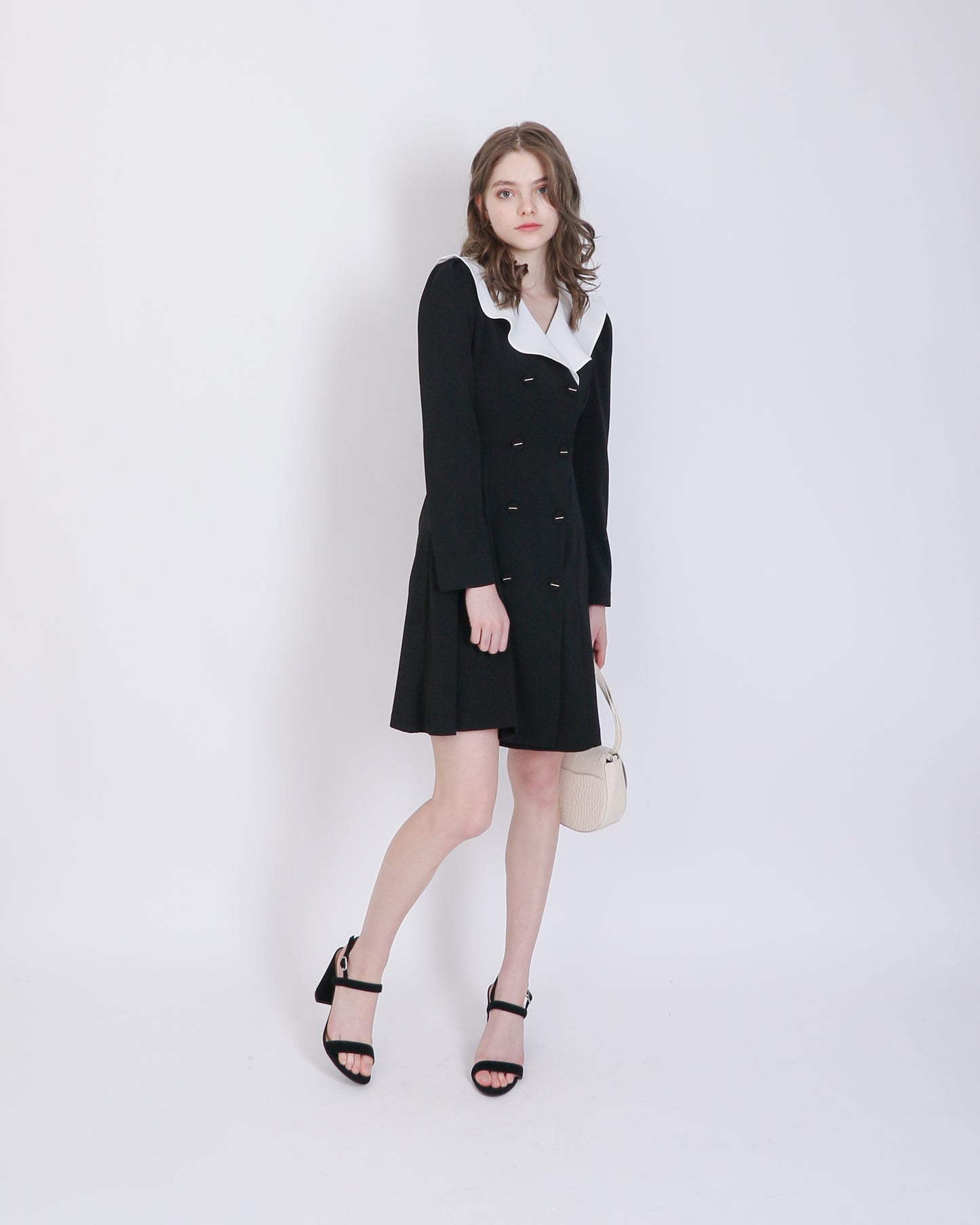 White Collar Blouse