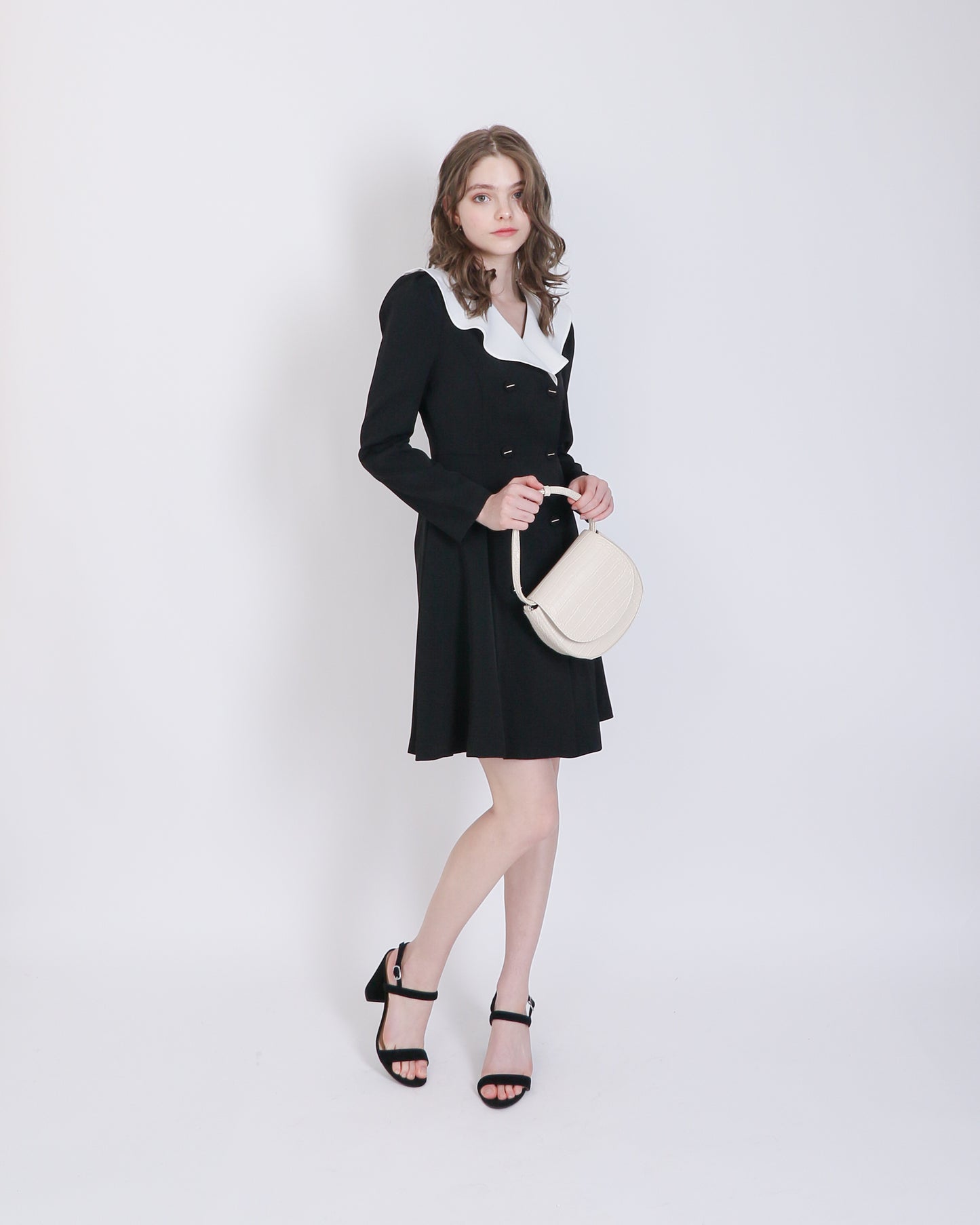 White Collar Blouse