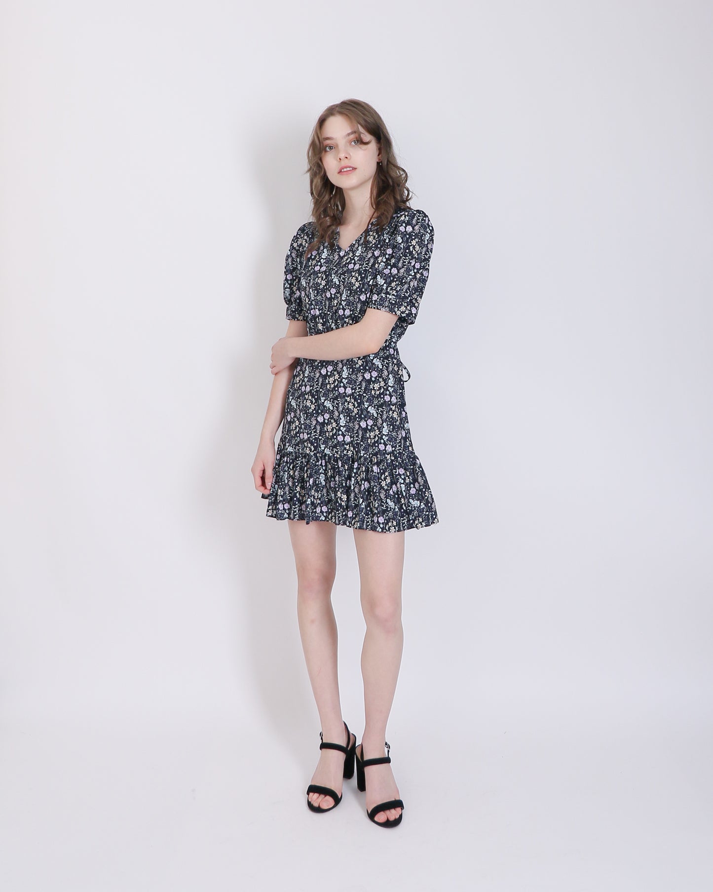 Floral Ruffle Hem Dress
