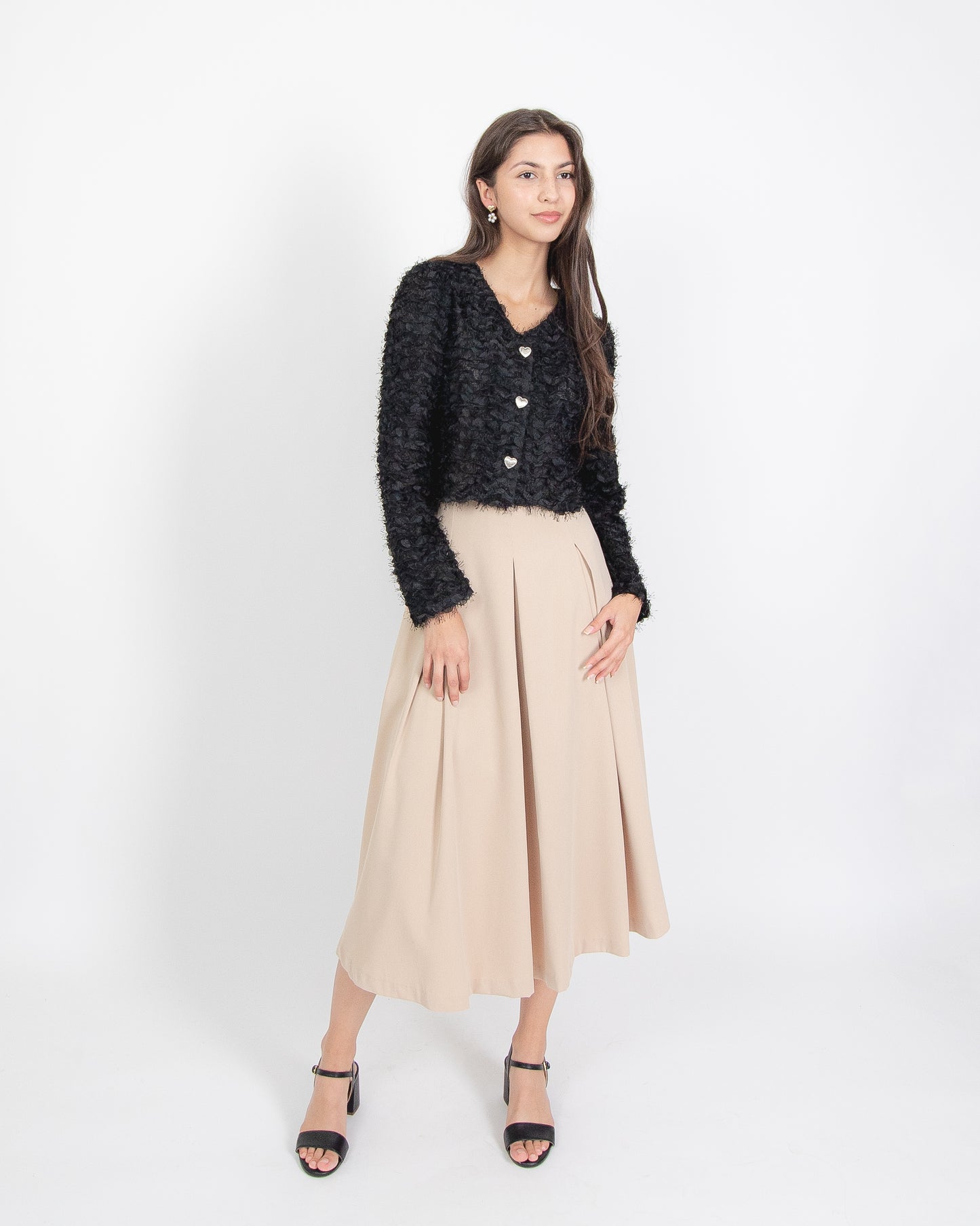 Pleated Long Skirt