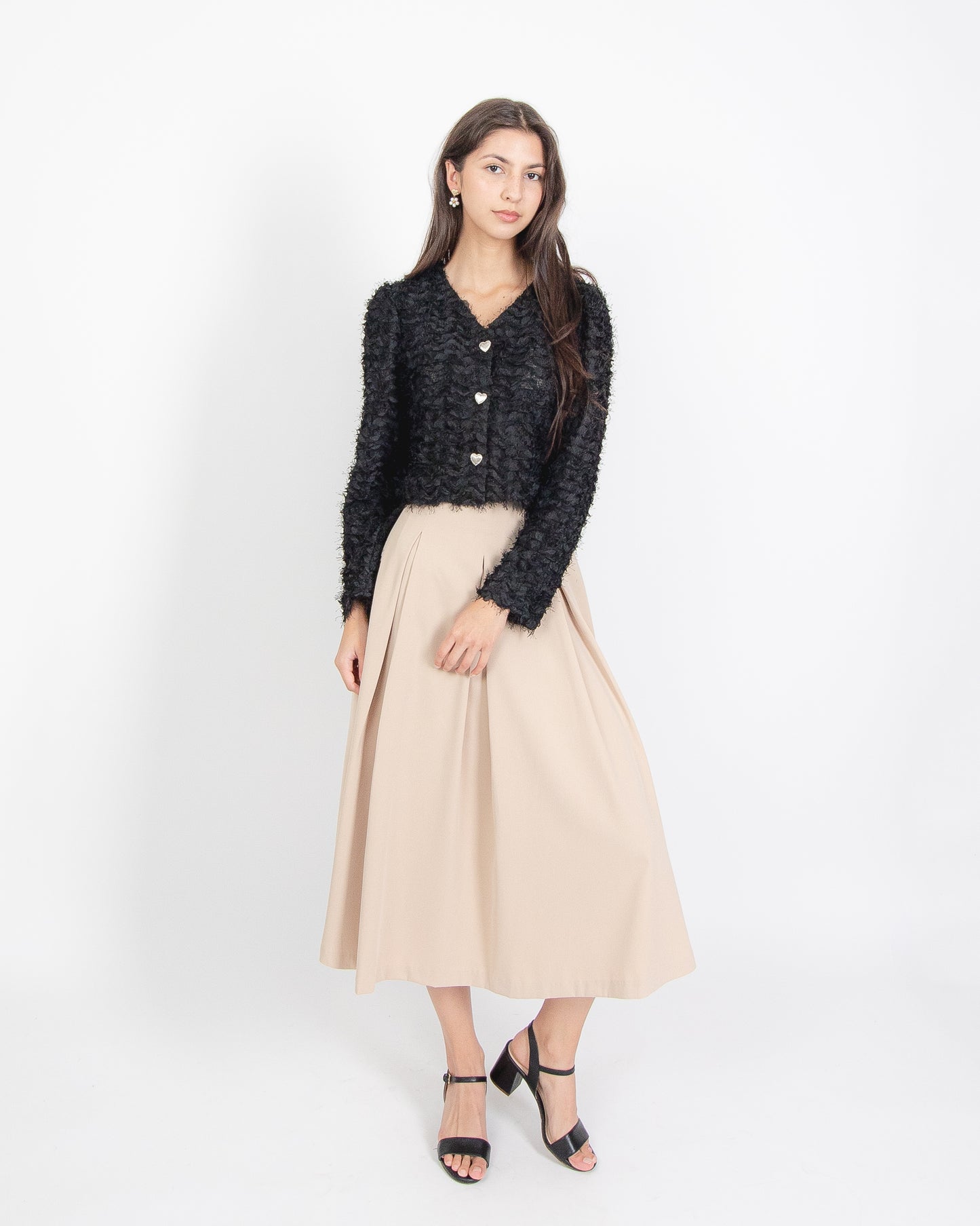 Pleated Long Skirt