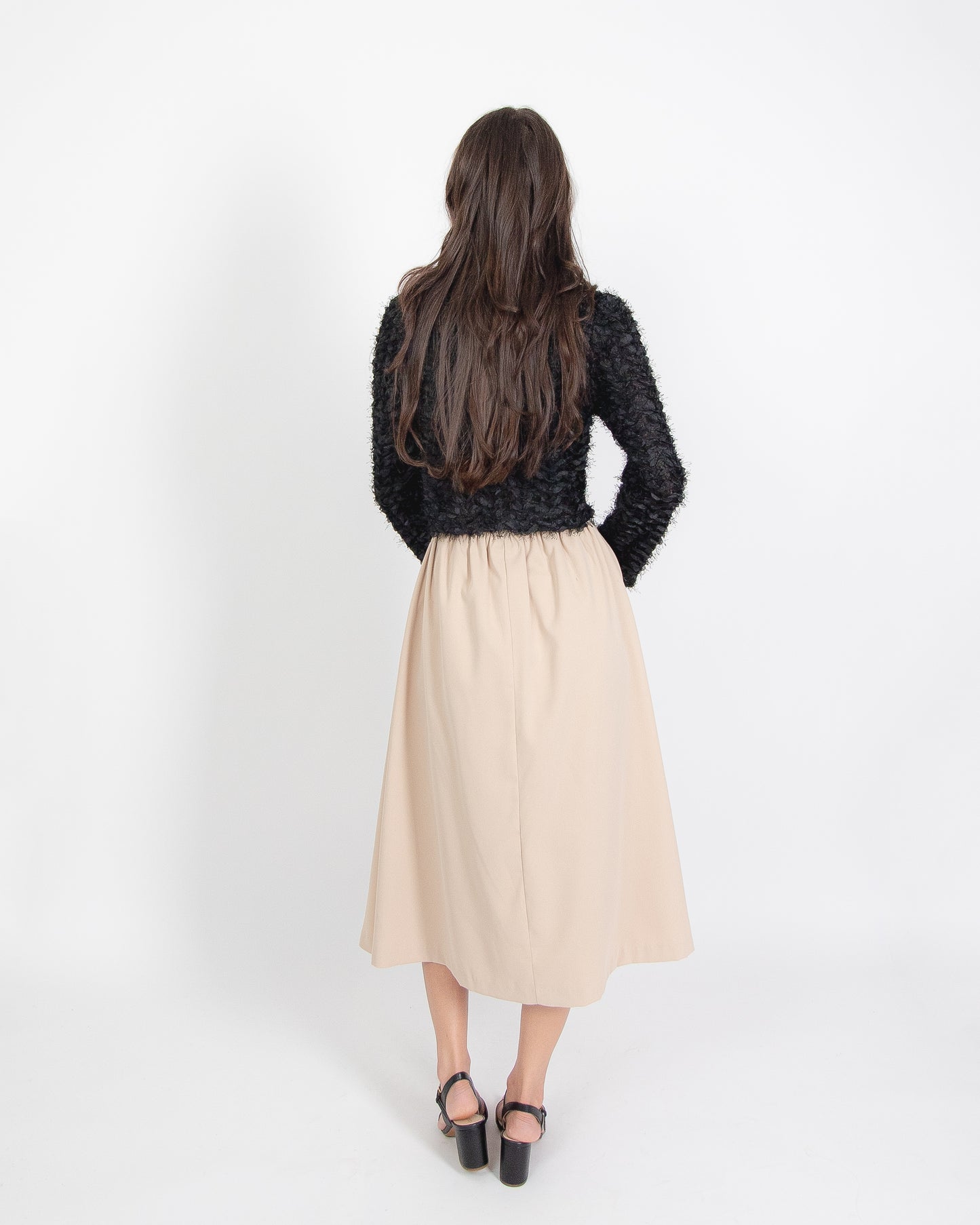 Pleated Long Skirt
