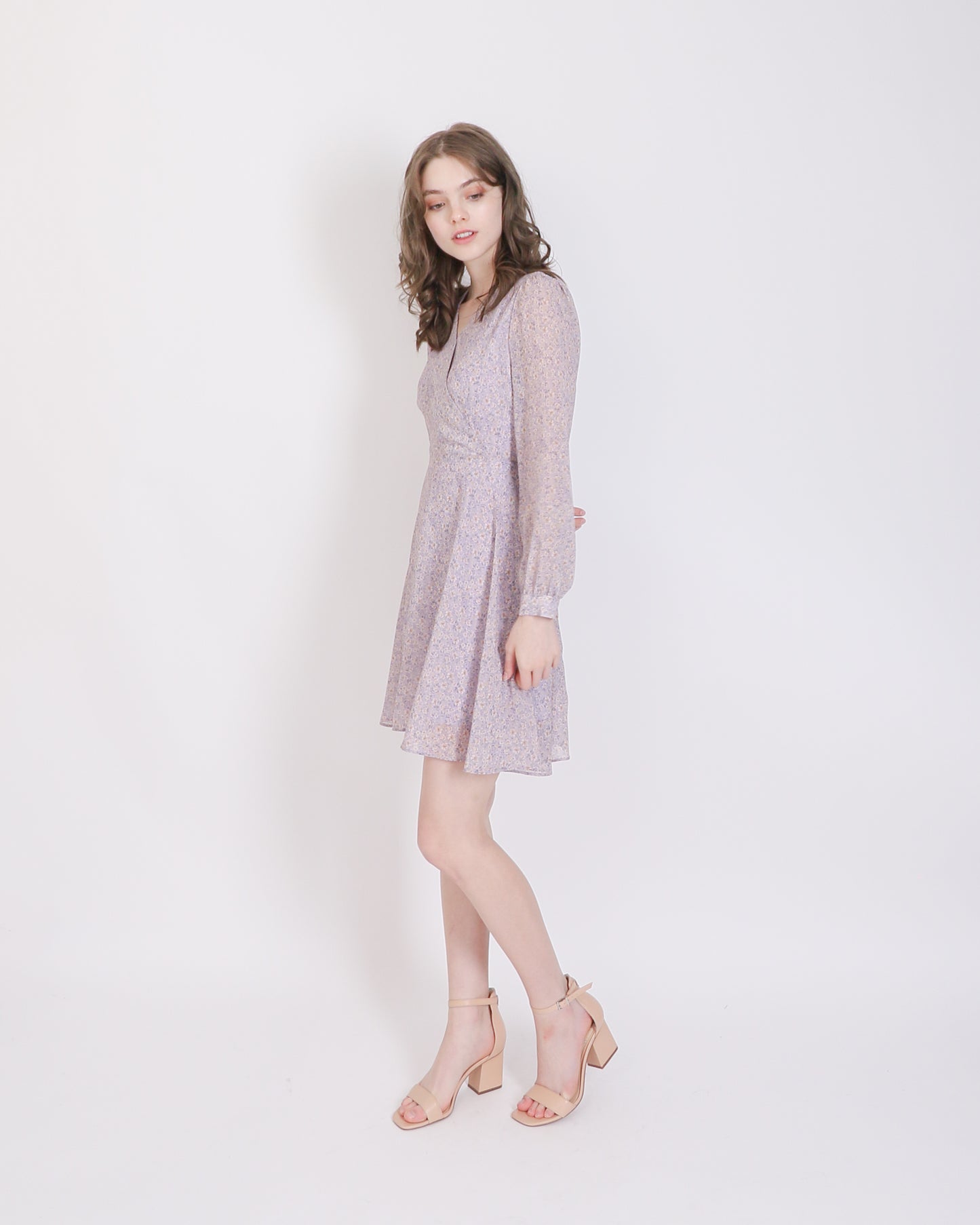 Floral V-neck Dress