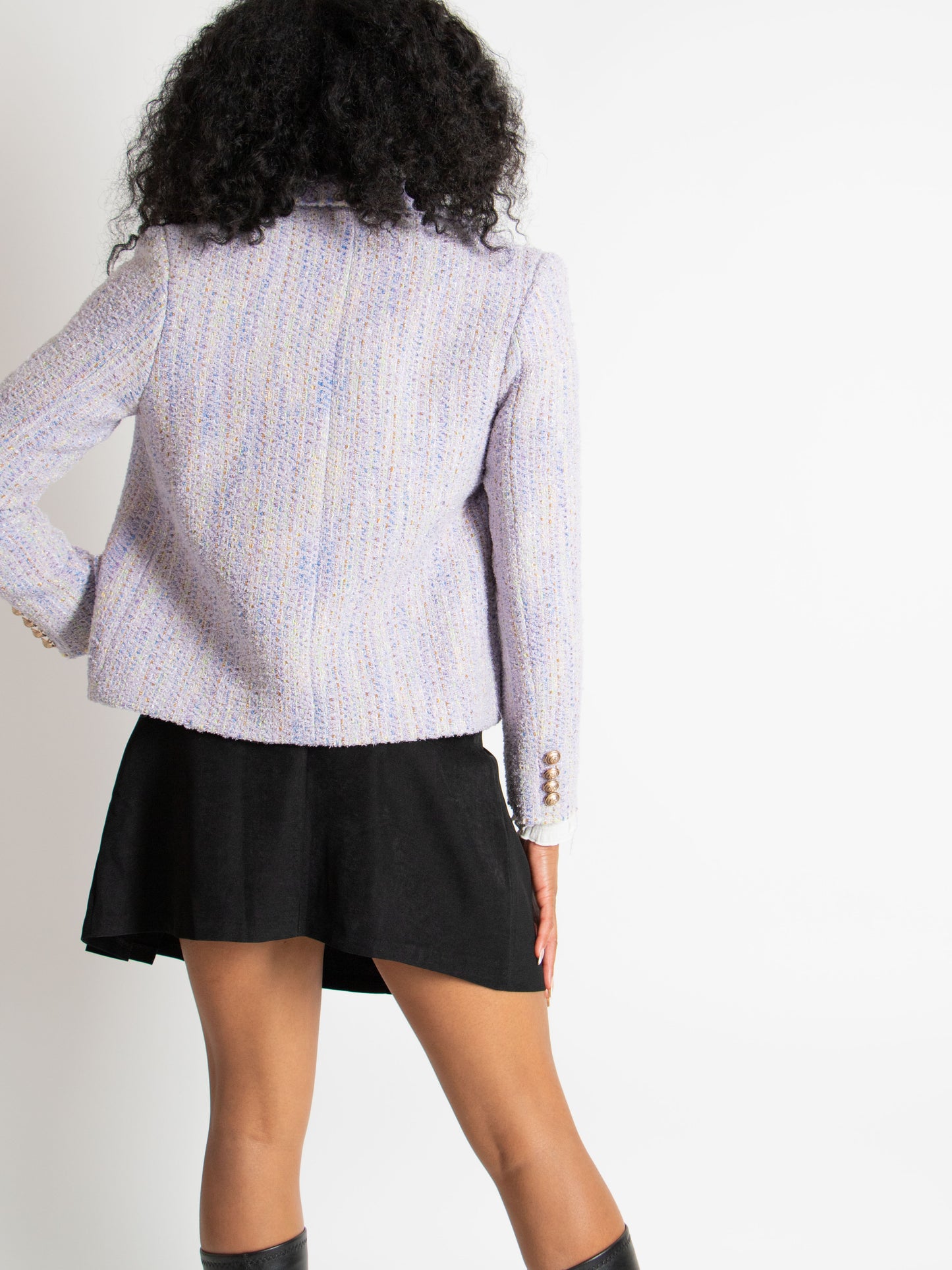 Tweed Button Jacket