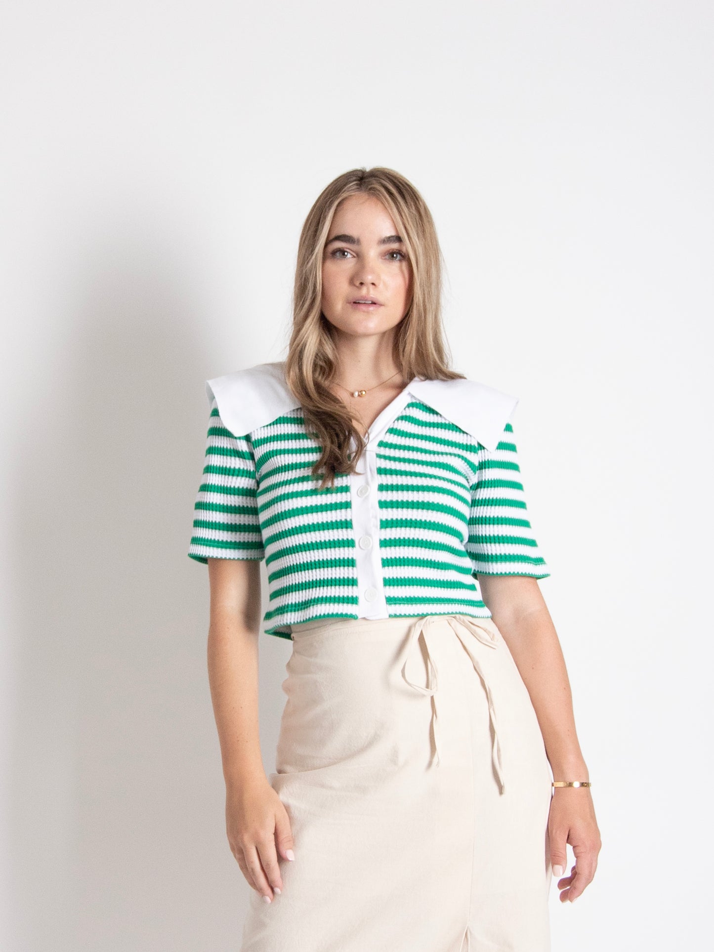 Stripe Big Collar