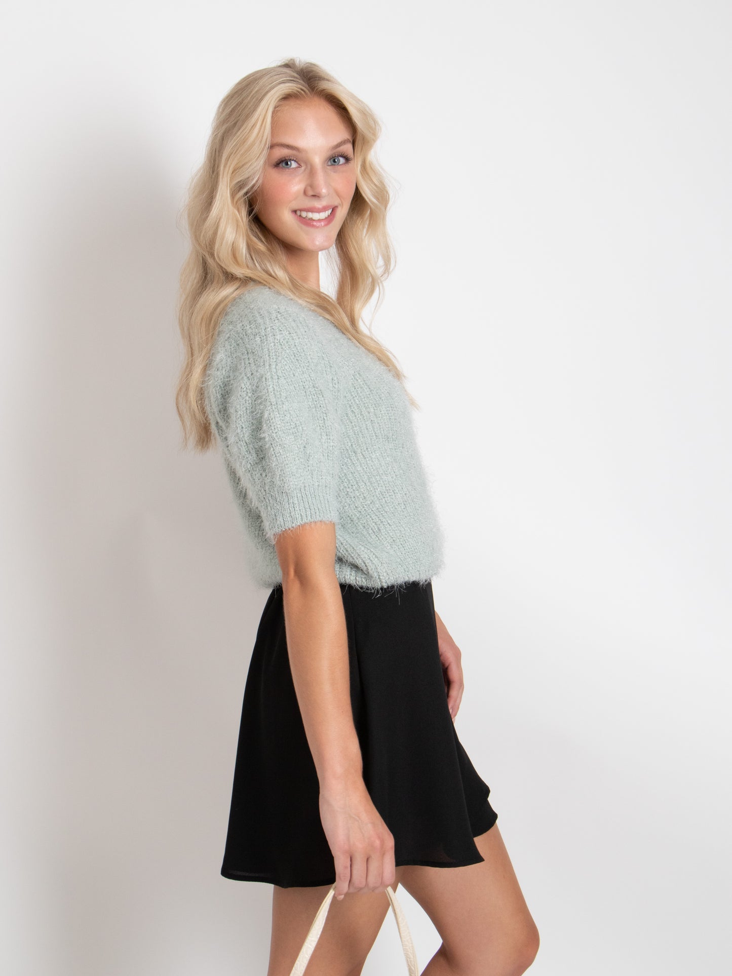 Soft Short-Sleeve Knit