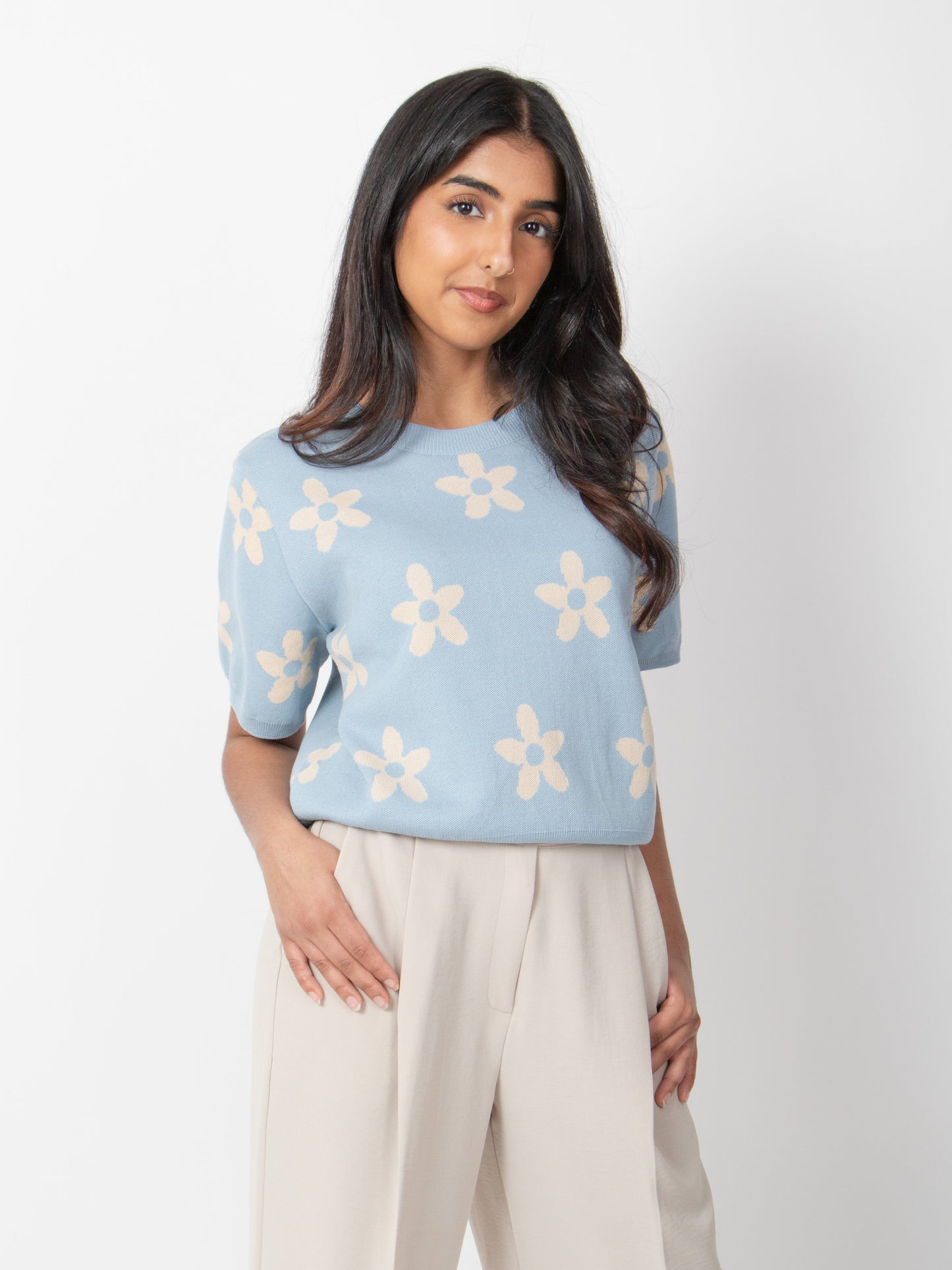 Flower Patterned Knit
