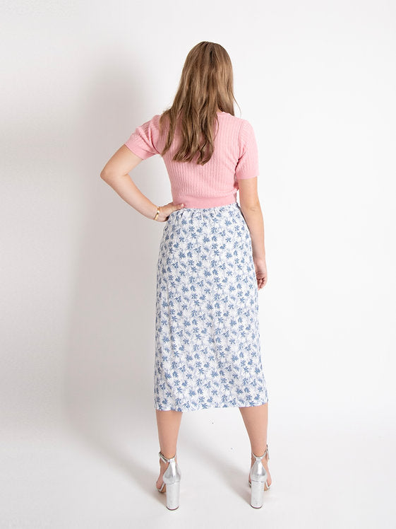Leaf Waist Tie Skirt