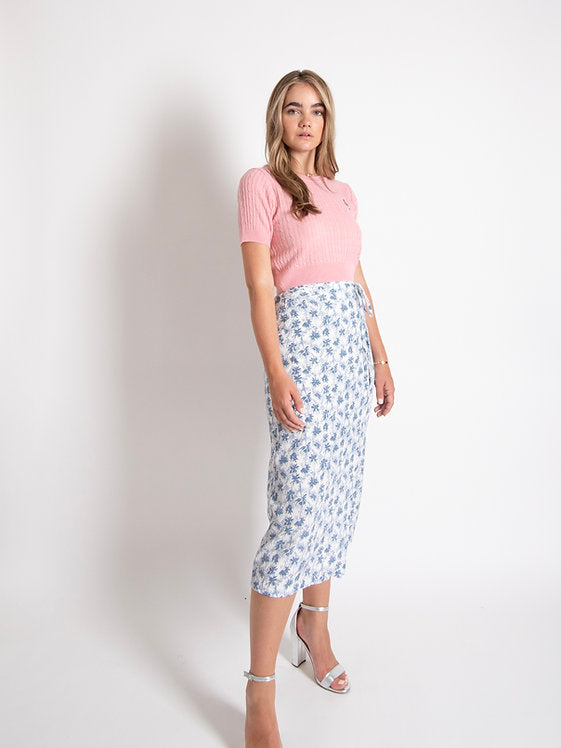 Leaf Waist Tie Skirt