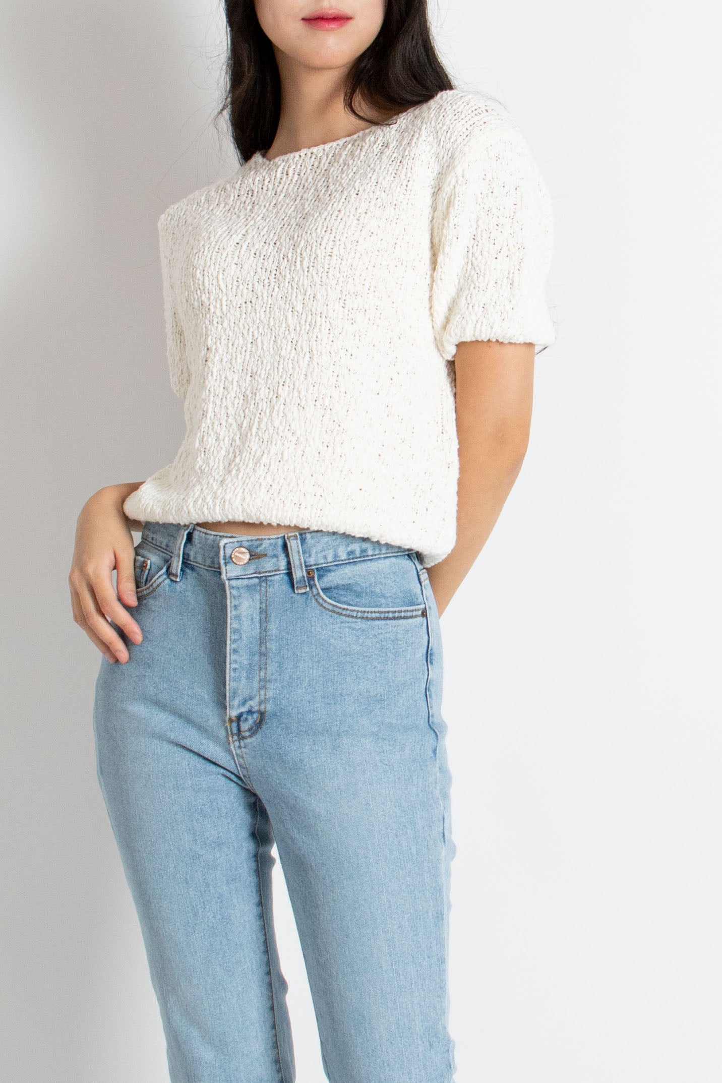 Bubble Short Sleeve Knit