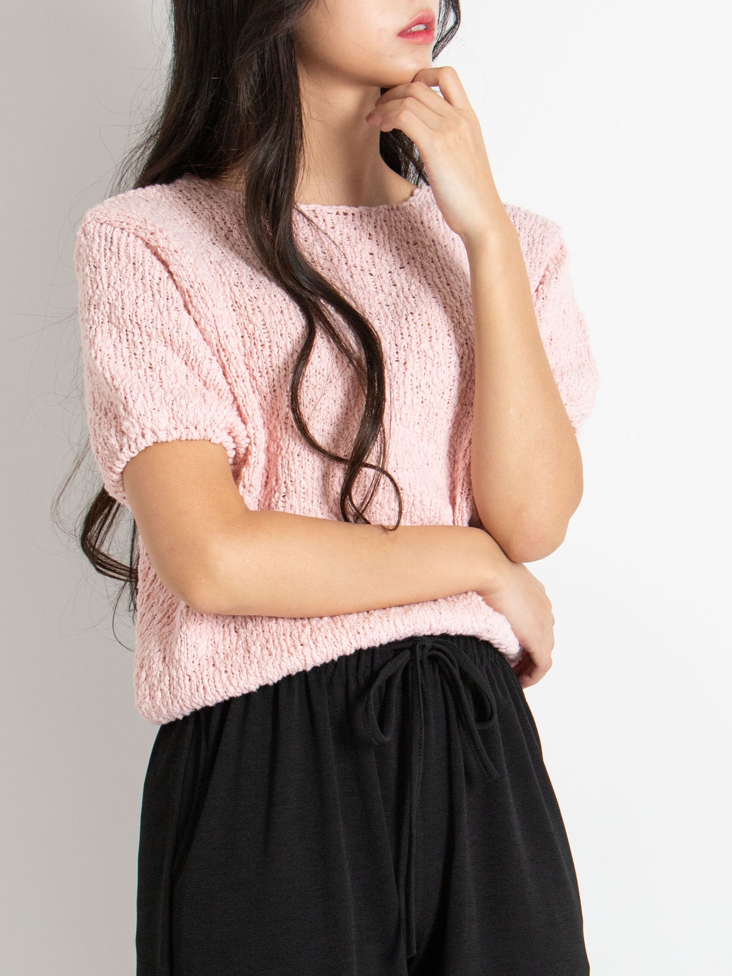 Bubble Short Sleeve Knit