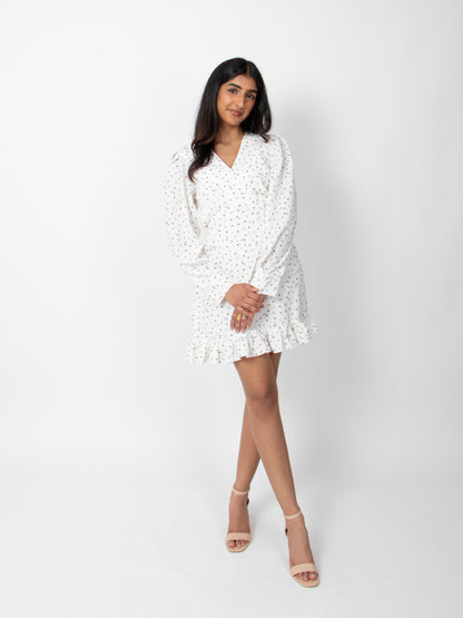 Flower V-neck Dress