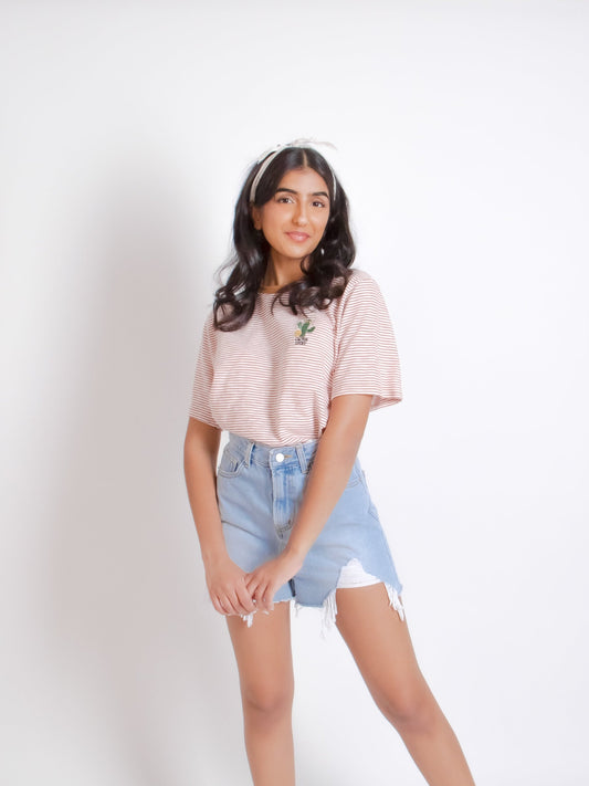 Stripe Cactus T-Shirt