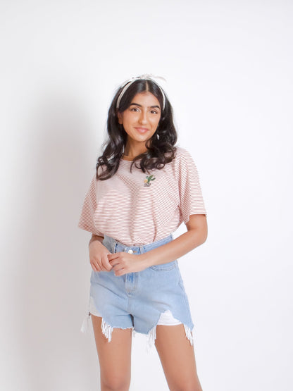 Stripe Cactus T-Shirt