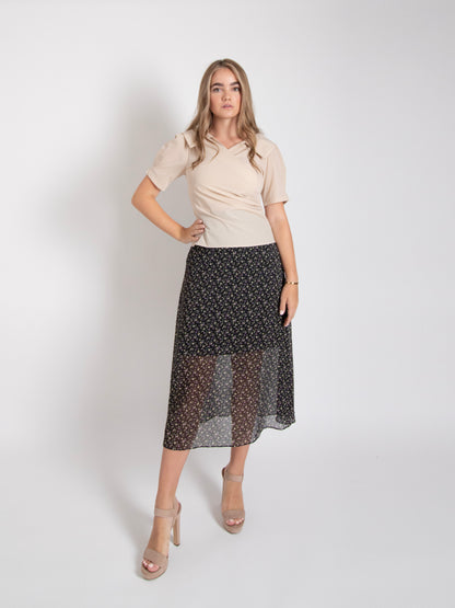 Chiffon Flower Skirt
