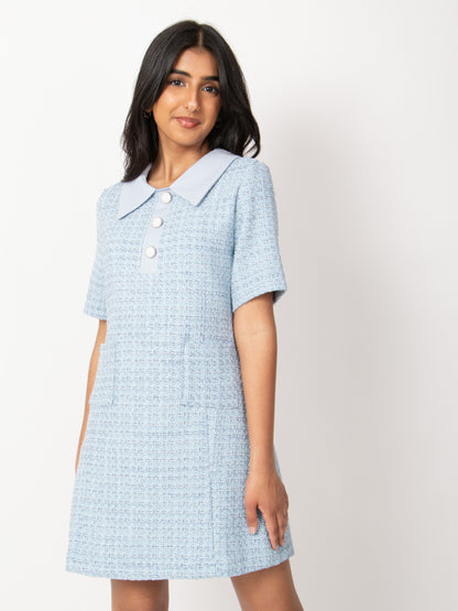 Tweed Dress Blue / S