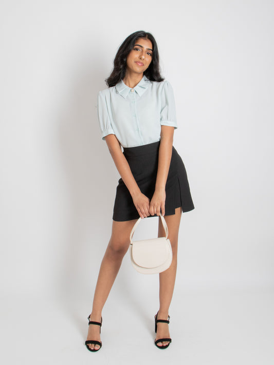 Pearl Double Collar Blouse