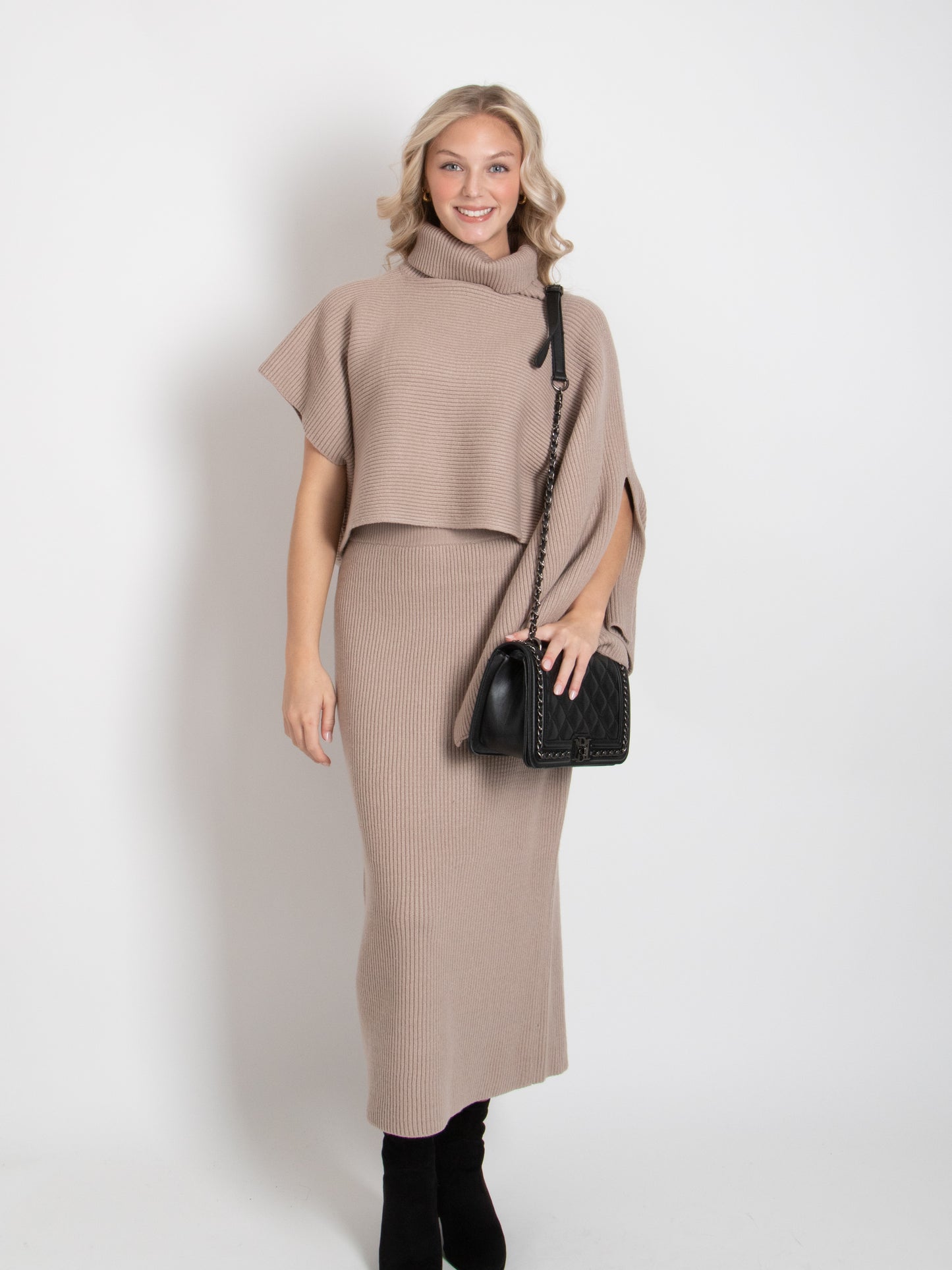 Long Knit Dress Set
