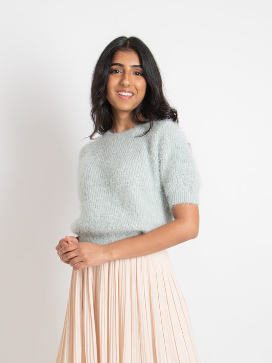 Soft Short-Sleeve Knit