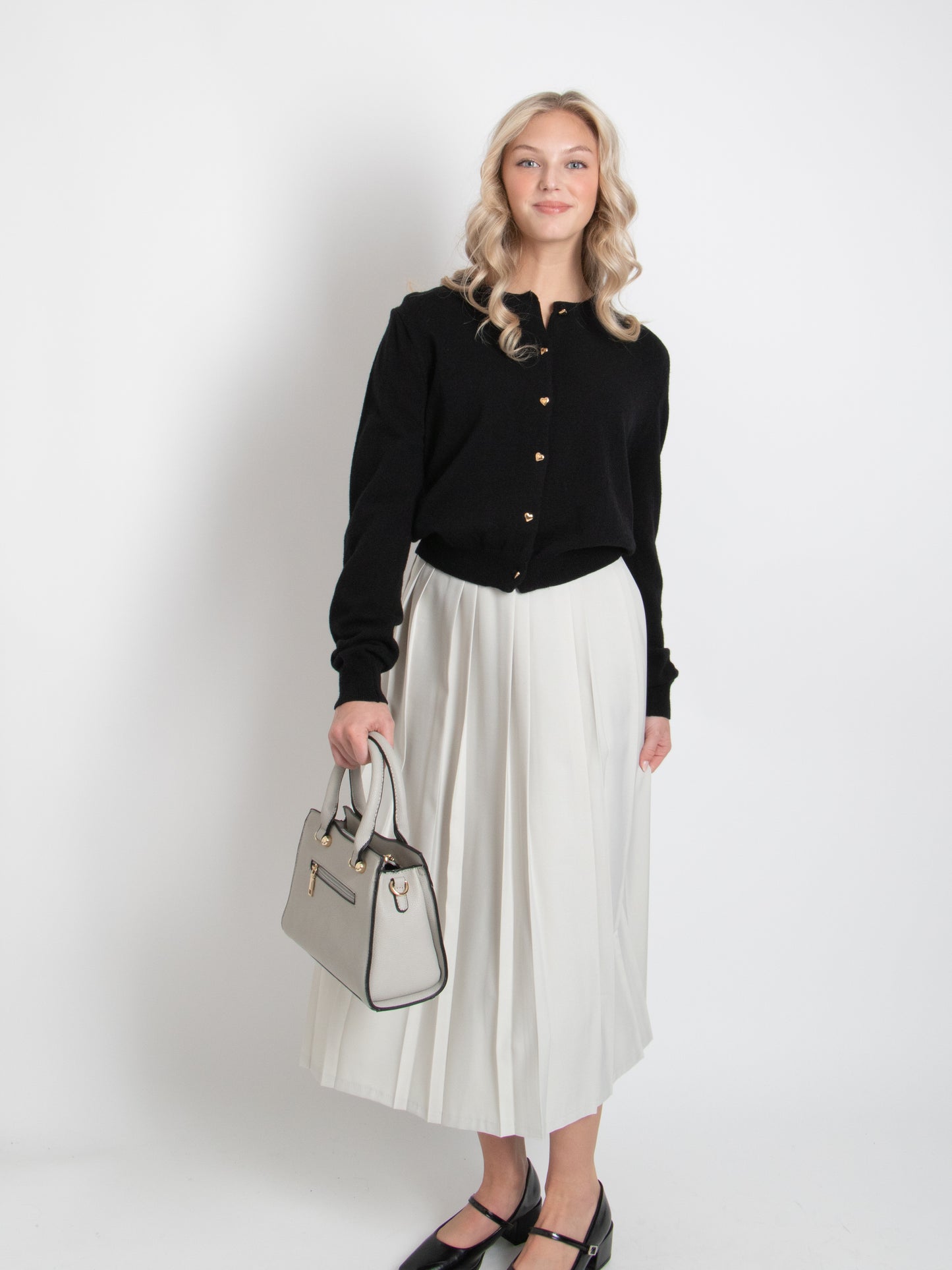 Long Pleated Skirt