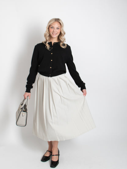 Long Pleated Skirt