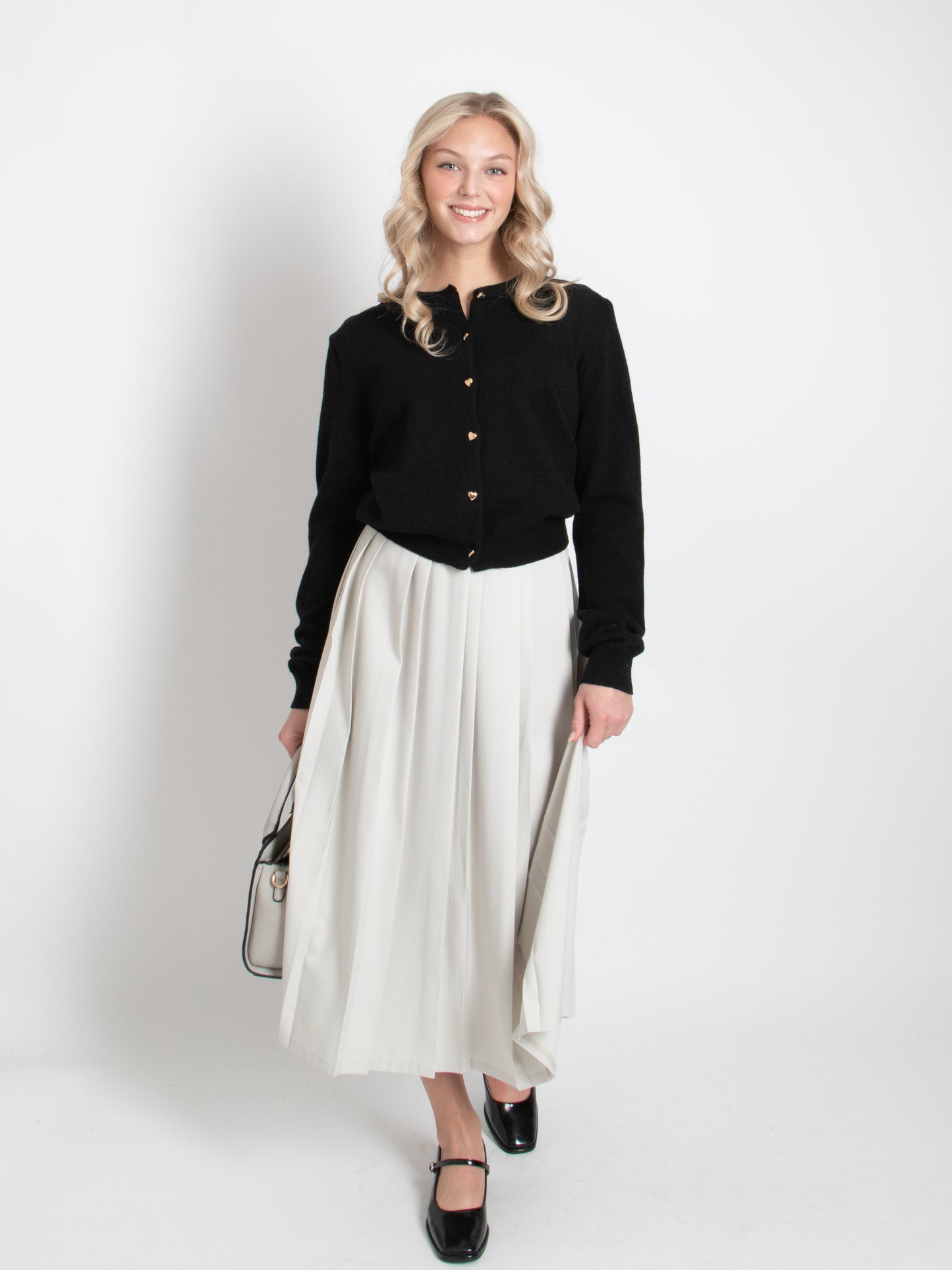 Long Pleated Skirt
