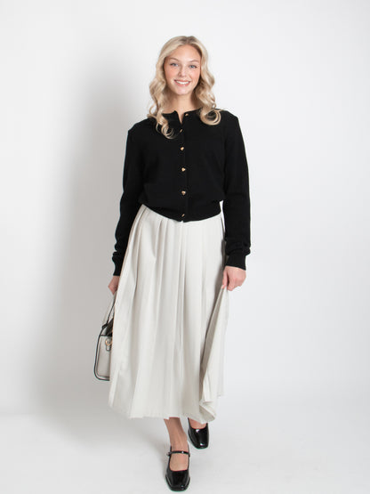Long Pleated Skirt