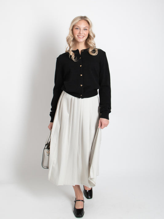 Long Pleated Skirt