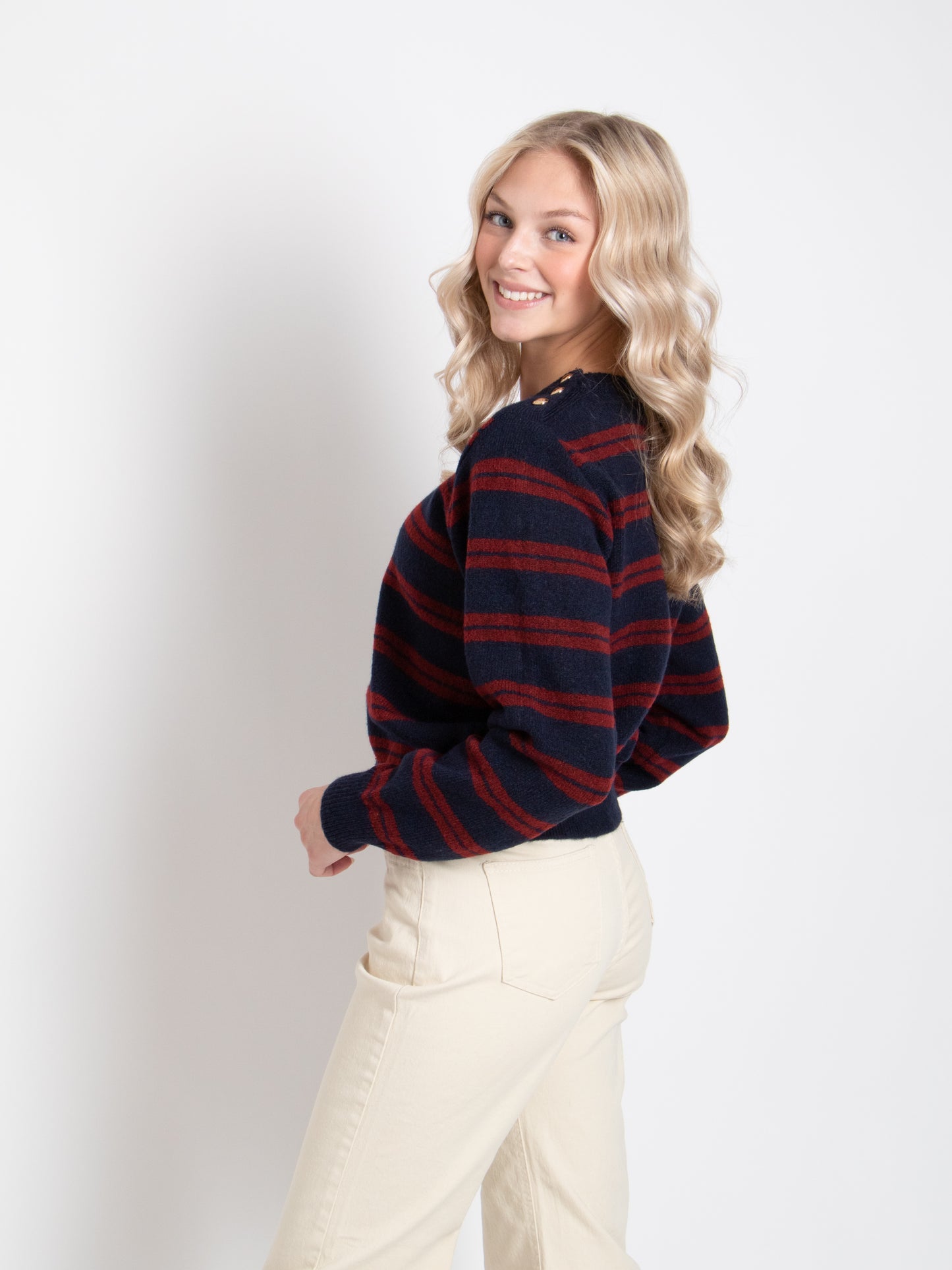 Button Shoulder Knit