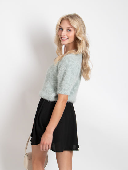 Soft Short-Sleeve Knit