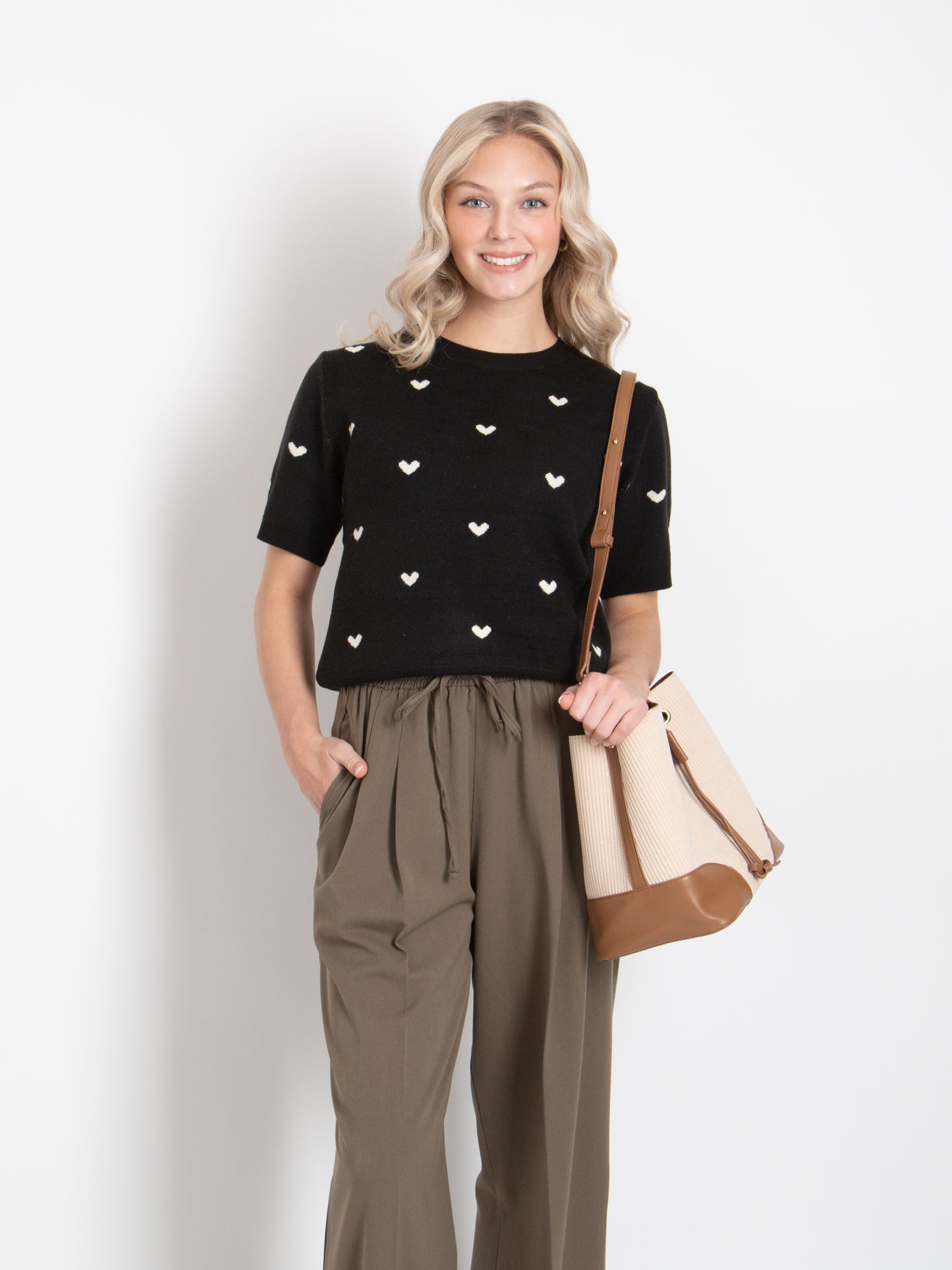 Heart Short Sleeve Knit