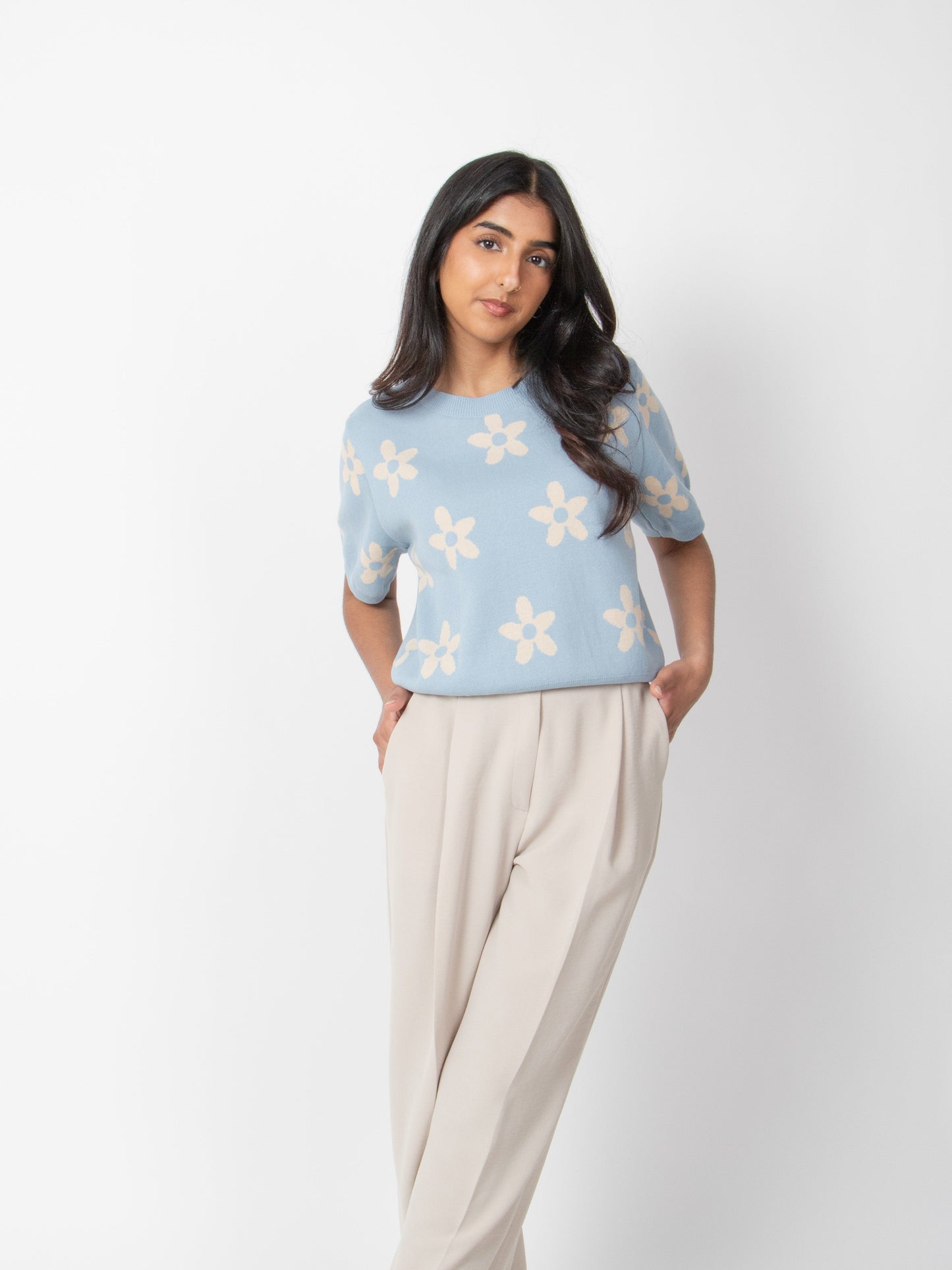 Flower Patterned Knit