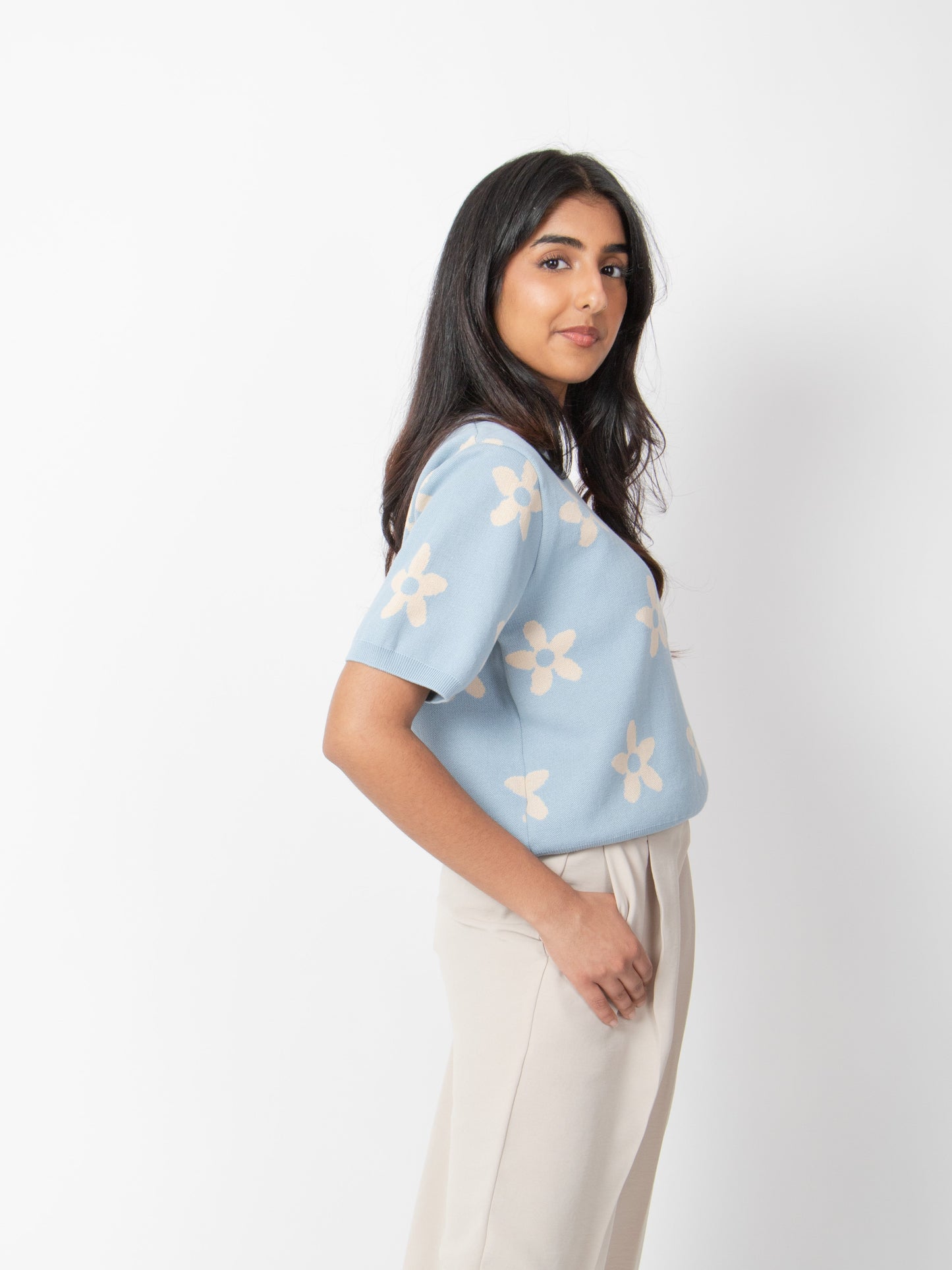Flower Patterned Knit