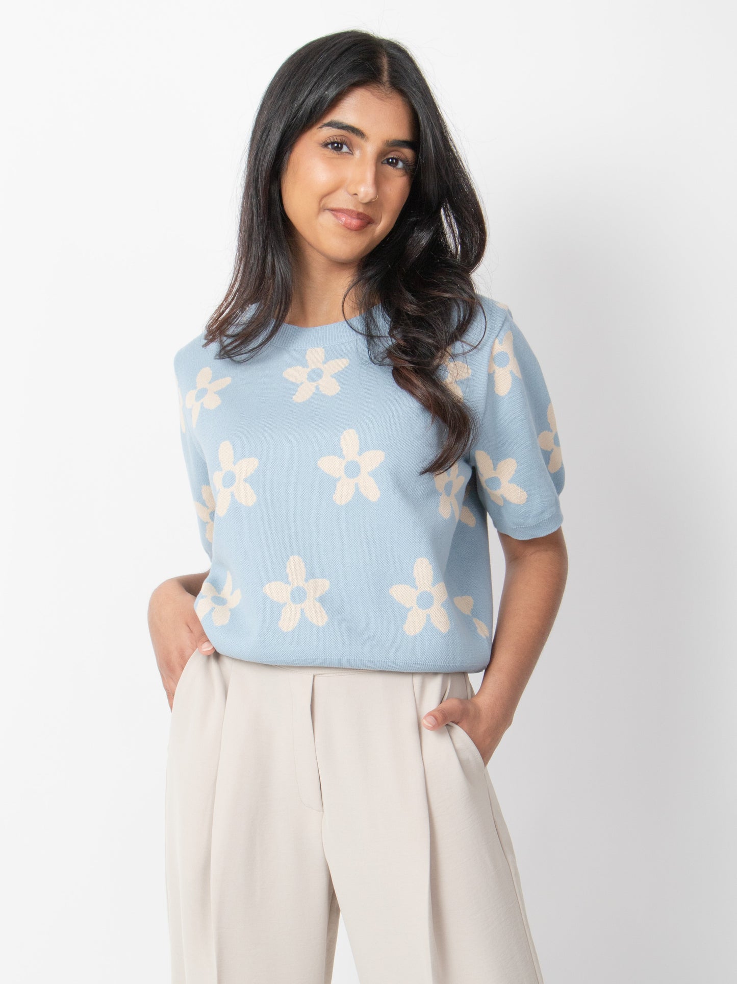 Flower Patterned Knit