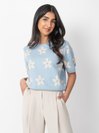 Flower Patterned Knit