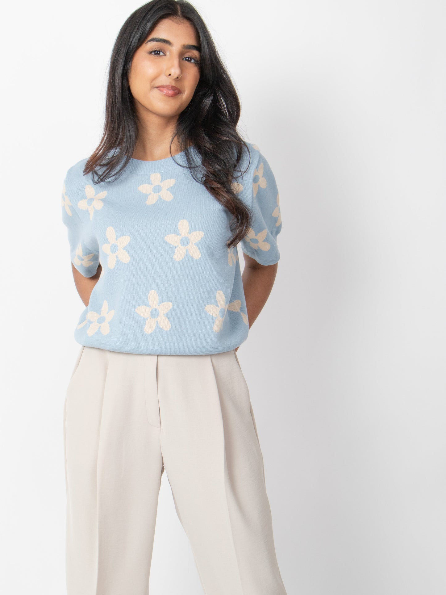 Flower Patterned Knit