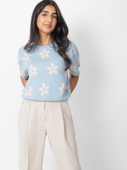 Flower Patterned Knit