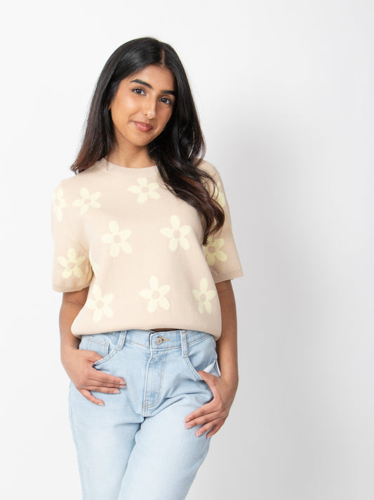 Flower Patterned Knit