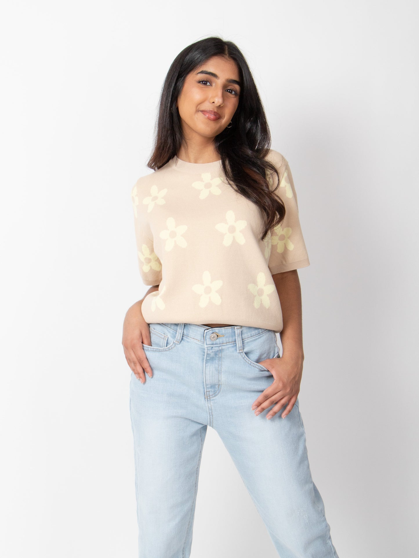 Flower Patterned Knit