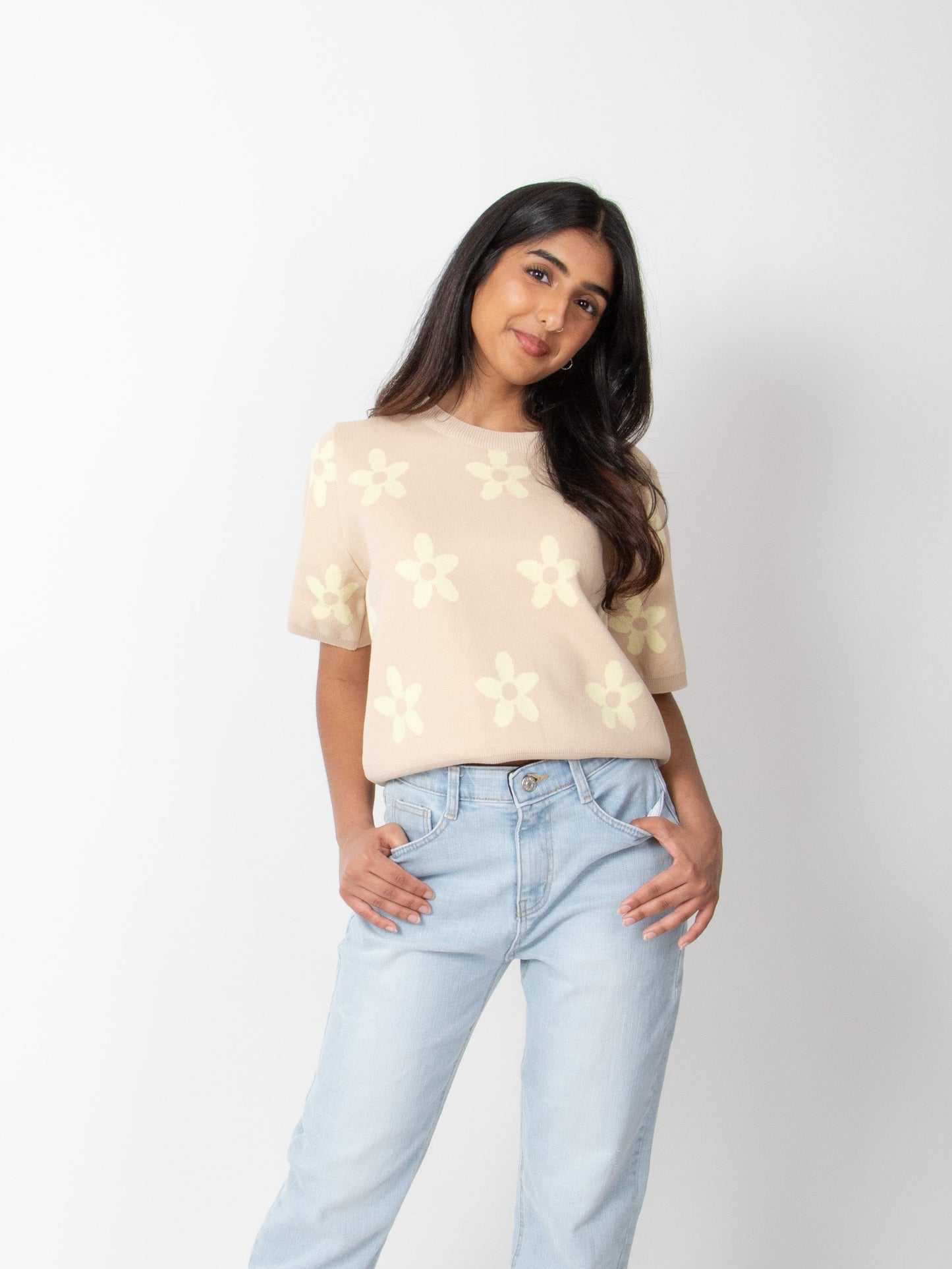 Flower Patterned Knit