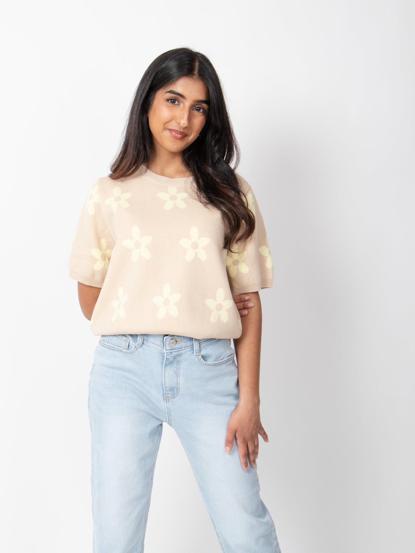Flower Patterned Knit