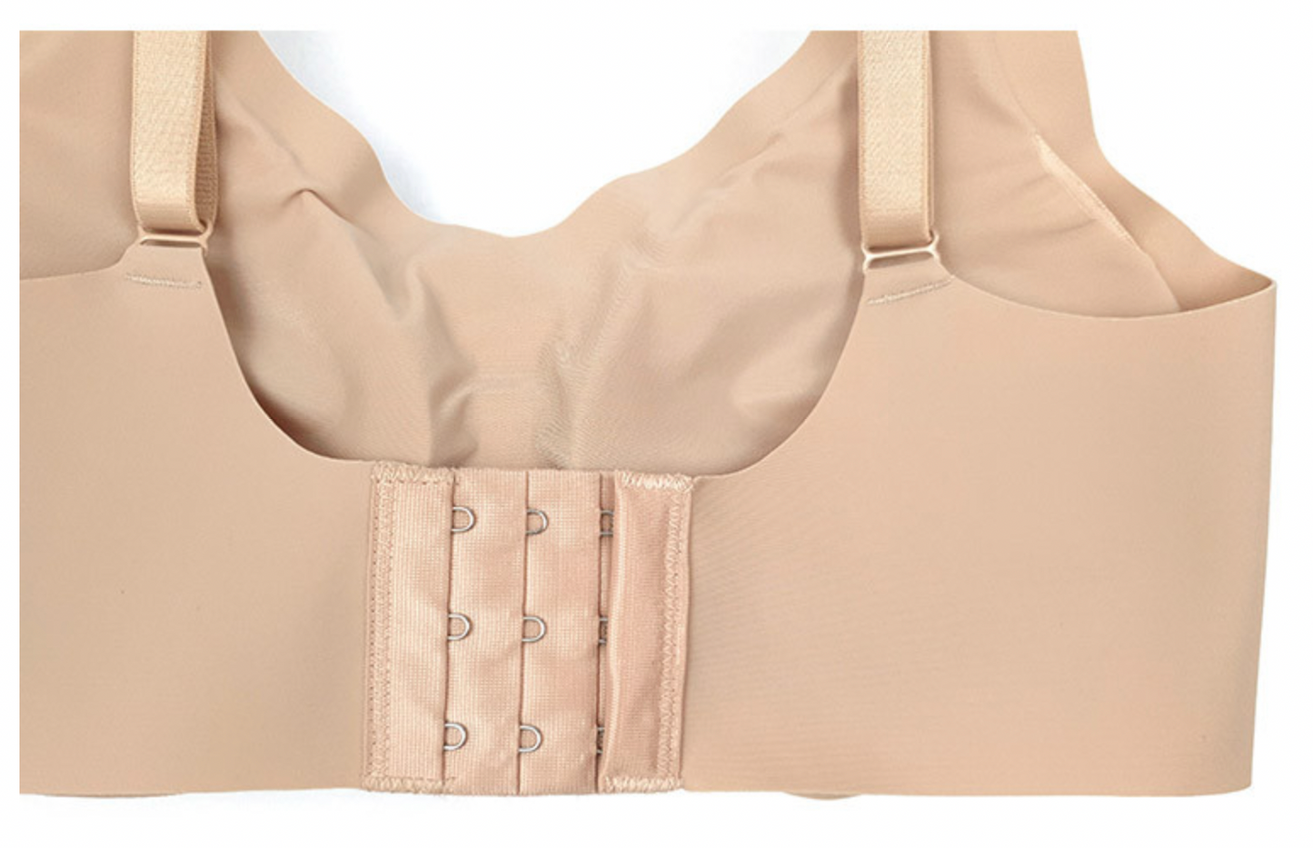 Back open bra-Beige
