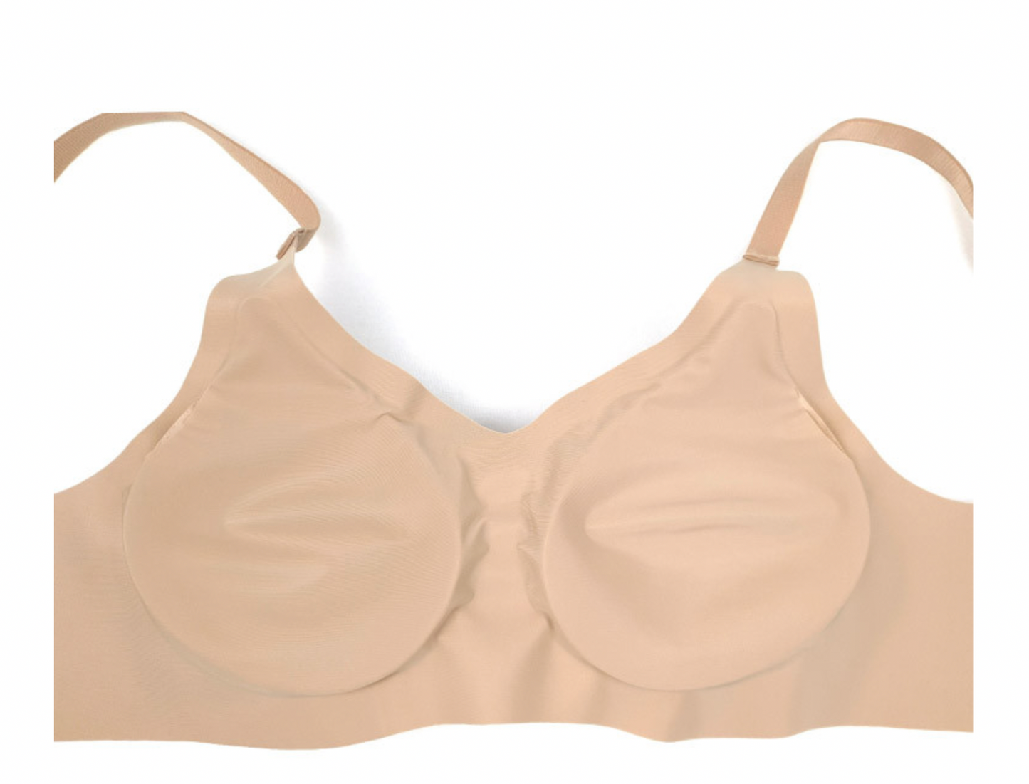 Back open bra-Beige