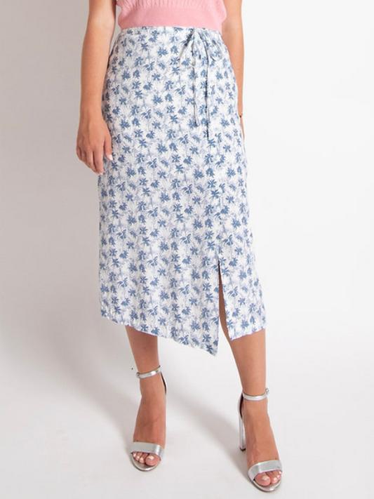 Leaf Waist Tie Skirt